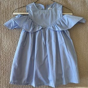 Girls Zara blue cotton dress size 5